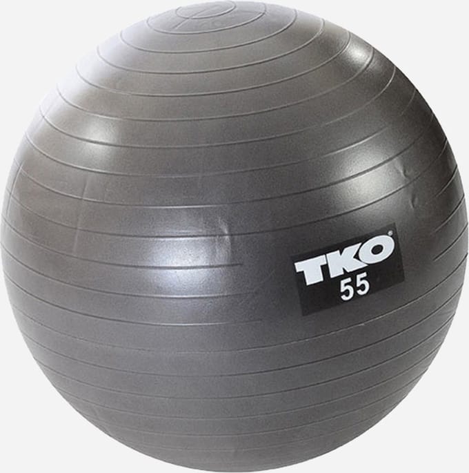Fitness Ball 55cm, Gray, Chart & Pump | TKO Europe