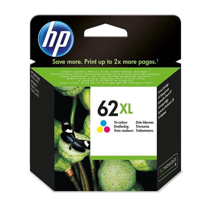 HP Inktcartridge 62XL (C2P07AE) 3-kleuren Hoge capaciteit