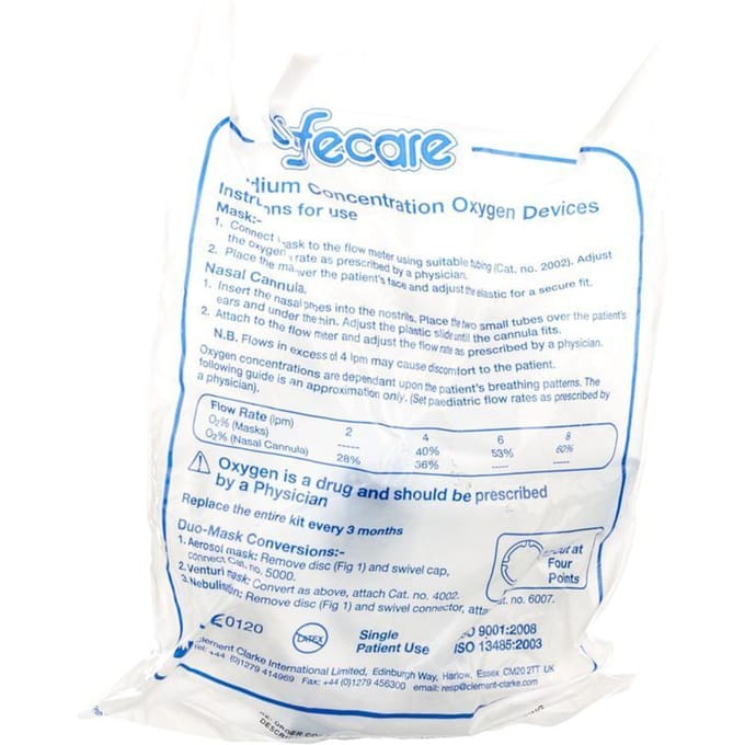 Lifecare Zuurstofmasker Volw + Slang 2011