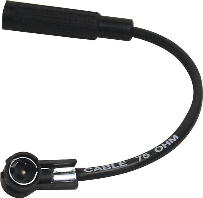 Antenne Adapter Kabel DIN naar ISO voor Auto Radio Installatie - Zwart