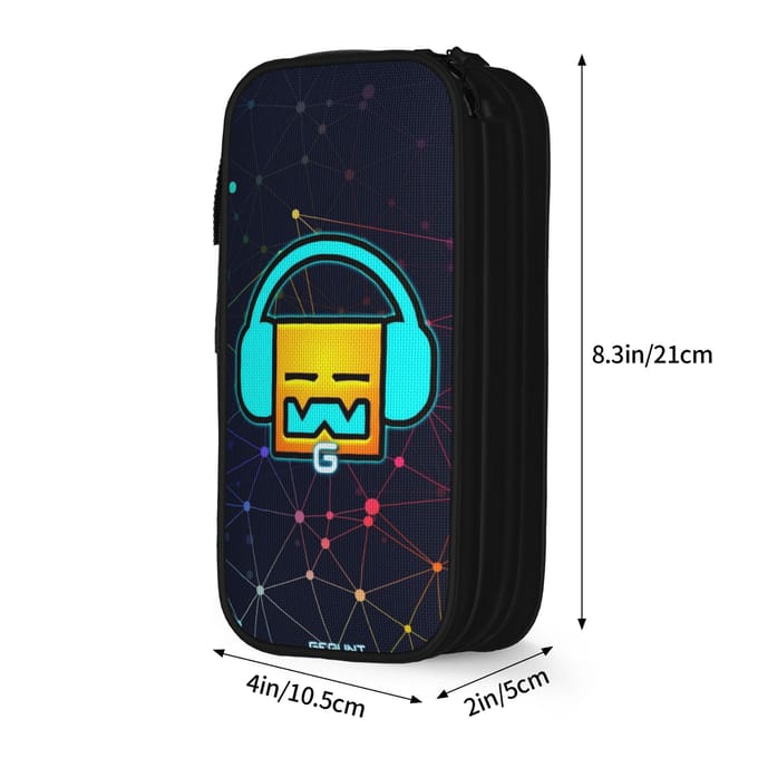 Geometry Cube spel Merchandise Etui Grote capaciteit Kinderen Pennen etui Cadeau (as the picture,M)