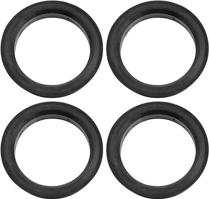 Allecto - Auto Hub Centric Ringen - Wiel Boring Center - Zwart - Hub