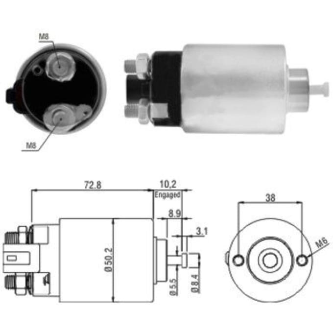 Magneetschakelaar, starter MEAT & DORIA 46156