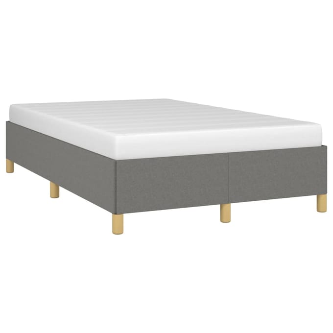 vidaXL - Bedframe - zonder - matras - 120x200 - cm - stof - donkergrijs
