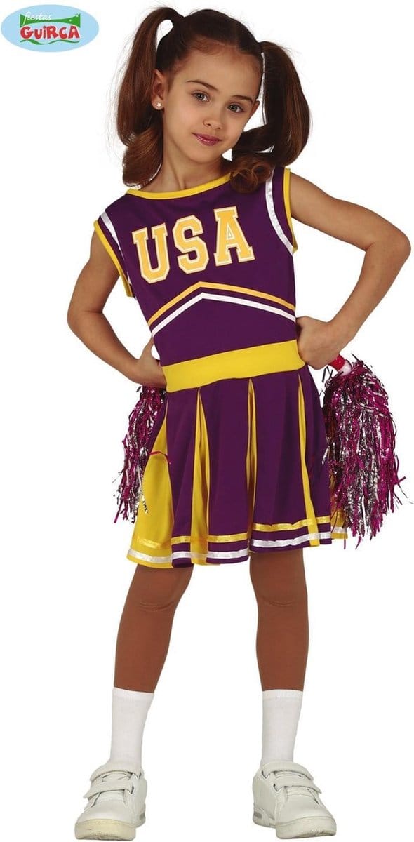 Fiestas Guirca - Cheerleader USA paars 7-9 jaar