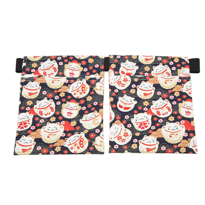 Mastectomie Drain Houder Tas Elastische Band Lengte Verstelbaar Borstchirurgie Drainagezak Kattenpatroon beige