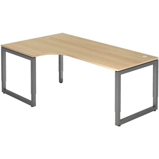 REGO 82 G | Bureau - 200 x 120 Tafelhoogte I In hoogte verstelbaar Eiken/Grafiet