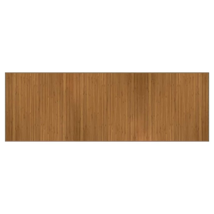 vidaXL - Vloerkleed - rechthoekig - 100x300 - cm - bamboe - bruin