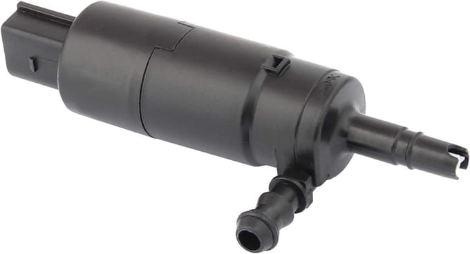 Koplampsproeier pomp - Sproeier pomp - Auto onderhoud - Rubberen metaallagers - 36 mm buitendiameter - Zwart