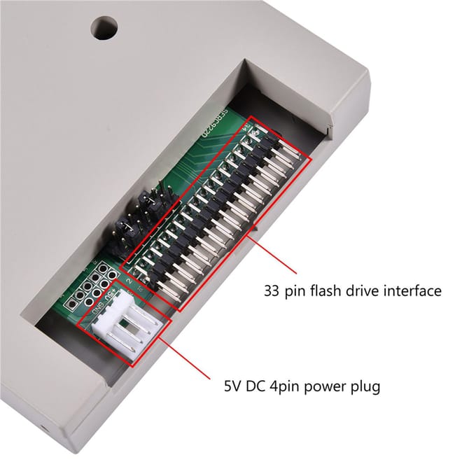 SFRM72-FU-DL USB Floppy Drive Emulator voor Yamaha Korg Roland 720KB Elektrisch Orgel gray