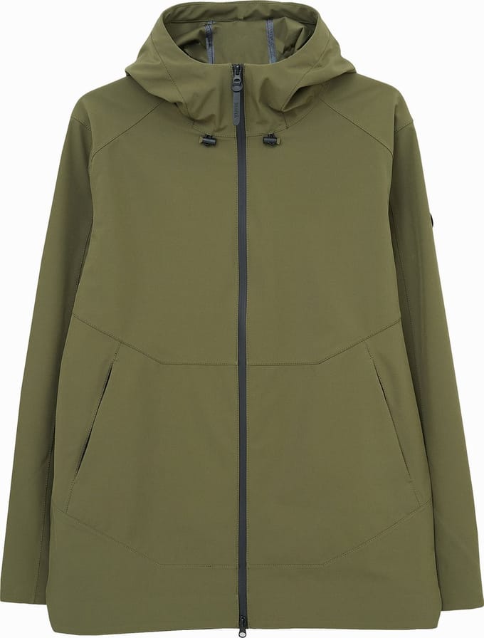 Groene (Avocado) stretch Softshell heren regenjas Motregn van Tantä L