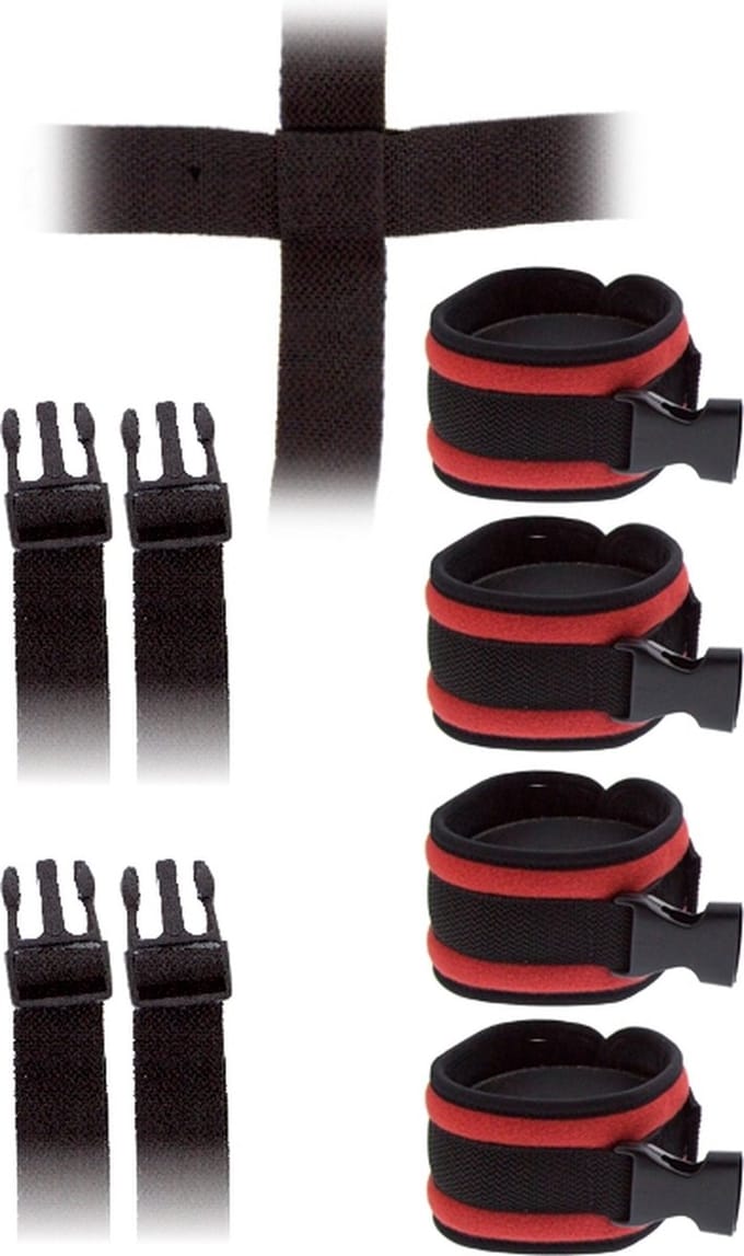 GP CROSSED STRAP RESTRAINTS WITH CUFFS