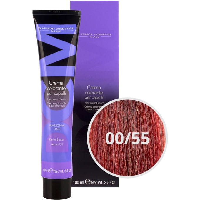 DCM Hair Color Cream Ammonia Free 00/55 Red 100ml
