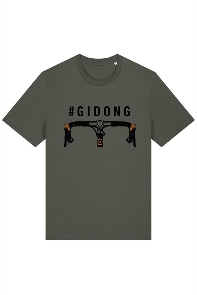 Brooklyn - Donkergroene Gidon T-shirt | Fiets | Maat M