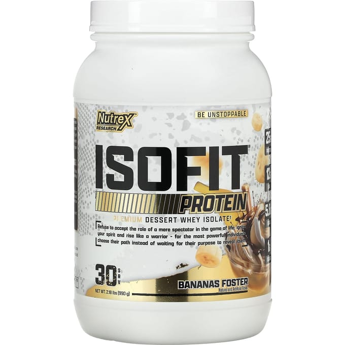 Nutrex Research, IsoFit Protein, Banana Foster, 2,18 lb (990g)