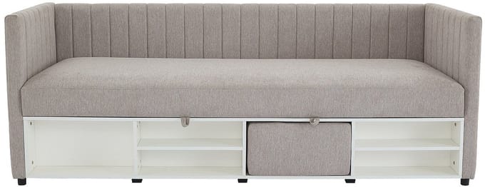 Vente-unique Bedbankje stof taupe 80 x 200 cm