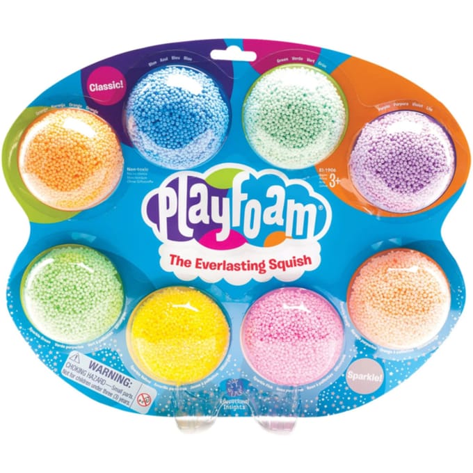 PlayFoam foam clay classic & sparkle 8 stks 3 jr+