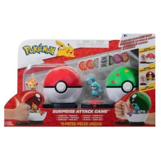 Pokemon Ball Battle Game - Wave 3 - 38991 - Chimchar vs Wynaut Bekende knuffels