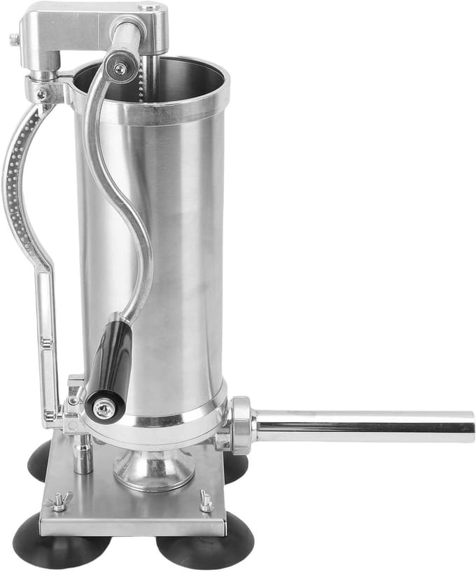 Worstvuller - Vleesmolen - Zelf Worst Maken - Grote Capaciteit - 2 Liter - Zilver
