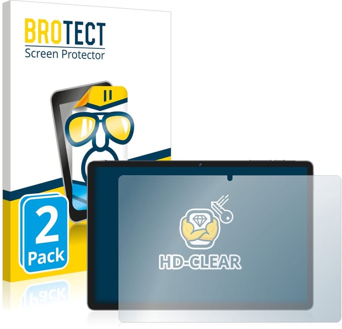 BROTECT - Screenprotector voor Jumper Ezpad M10S - Folie Beschermfolie transparant 2 Stuks