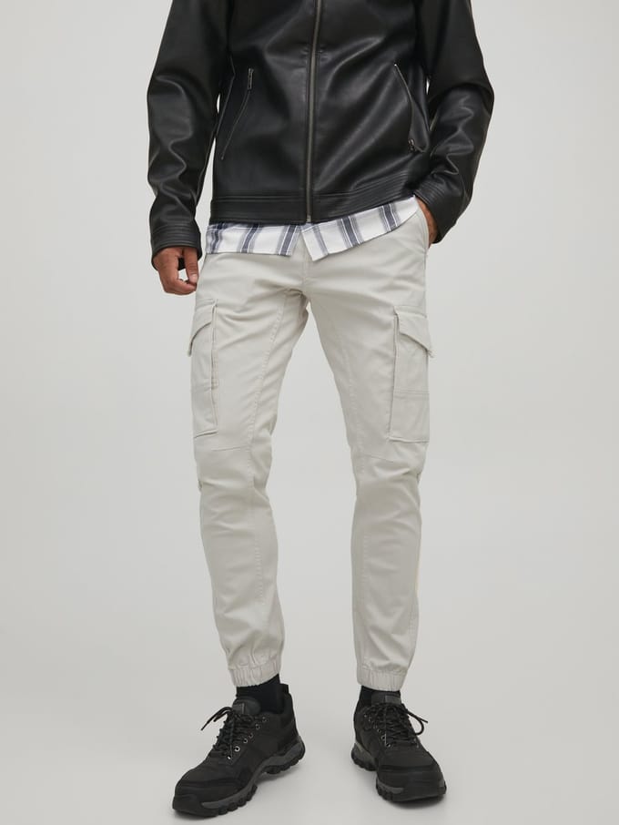 JACK & JONES Paul Lake Cargo loose fit - heren cargo broek - beige