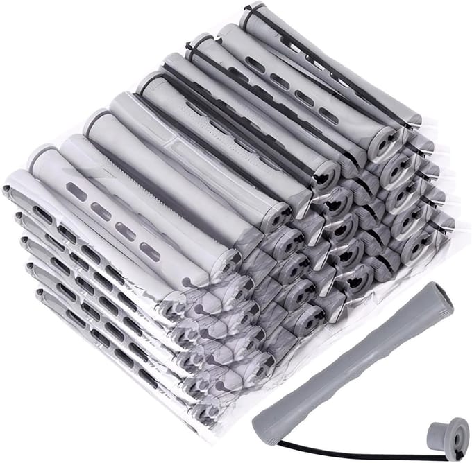 Krultang Rollers - Haarstyling Gereedschap - Thuis Haar Stijlen - Duurzame Vormbehoud - 60 Stuks - Blauw