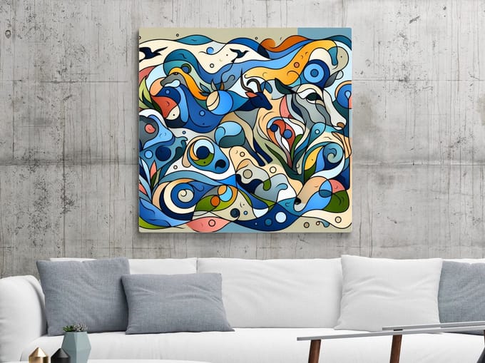 Kunstprint | Wanddecoratie | Dibond | 40 × 40 cm