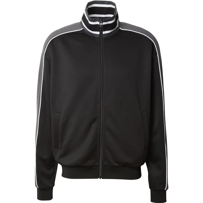 Urban Classics - Interlock Baseball Trainings jacket - S - Zwart