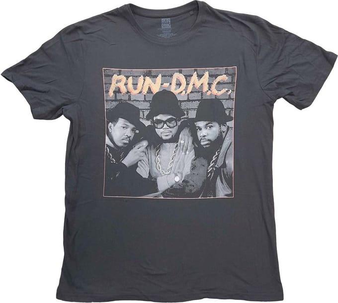 Run DMC - B&W Photo Heren T-shirt - M - Zwart