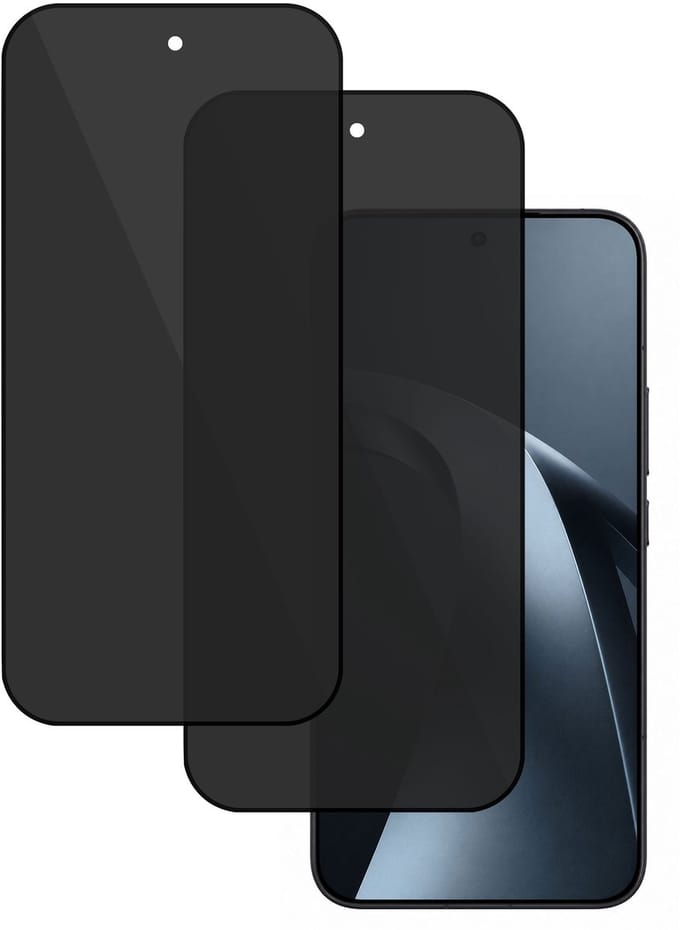 2x TechNow Privé Screenprotector geschikt voor Xiaomi 17T Screenprotector - Privacy Beschermglas - Rounded - Privacy Proteqt+