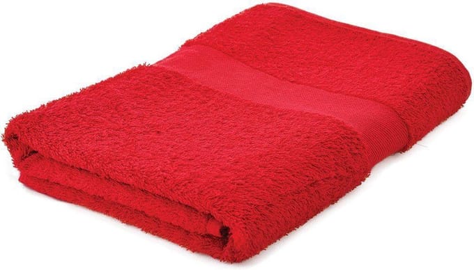 Arowell Badhanddoek Badlaken 140 x 70 cm - 500 Gram - Rood - 1 stuks