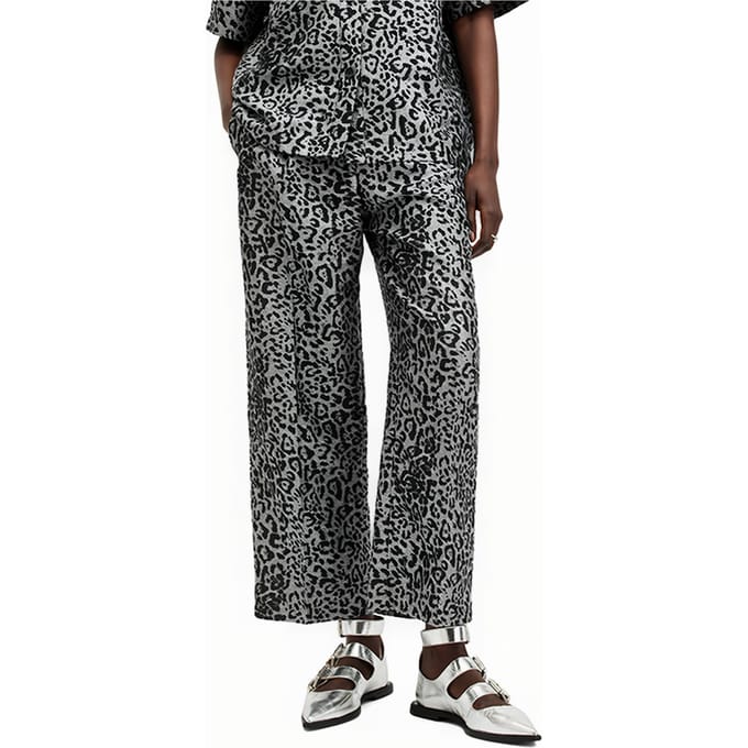 AllSaints Jemi Leppo Trouser Silver Grey Taglia: 6 | Pantaloni Outlet | Donna | Grigio