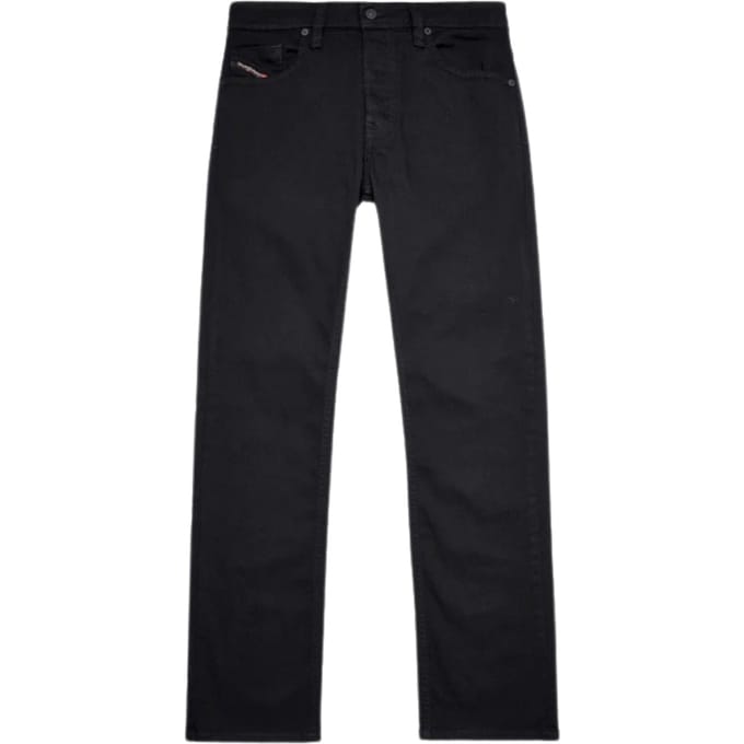 Diesel Larkee-X zwarte denim jeans met rechte pasvorm