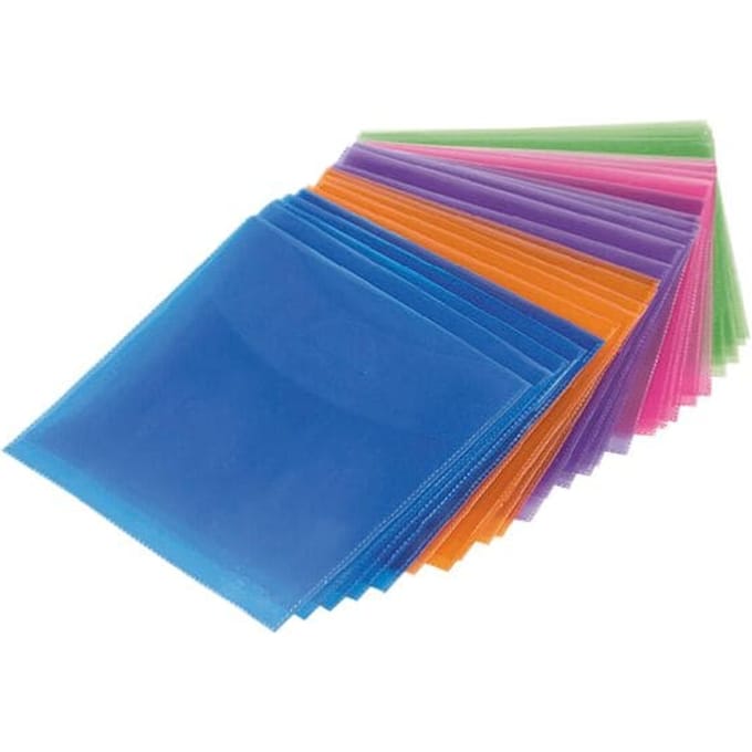 CD/DVD/Blu-ray-beschermhoesjes - 50 stuks (gekleurd)