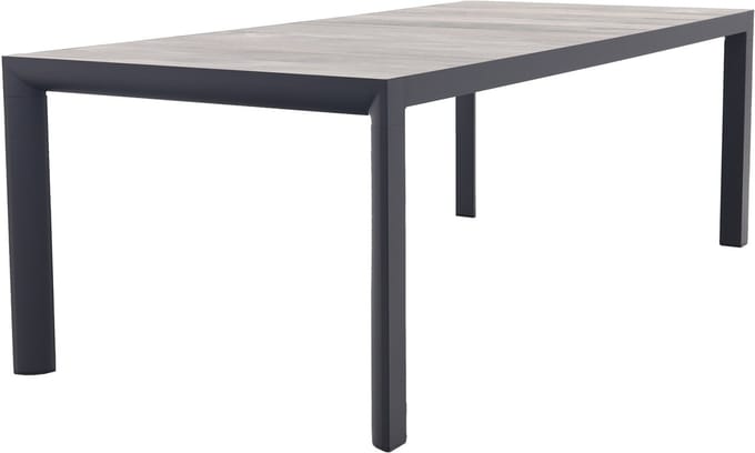 Kings aluminium tuintafel 220x100 cm. - Antraciet