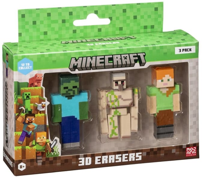 3D gumset Minecraft MC4021C 3 Onderdelen