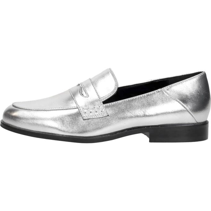 Shoecolate Mocassin Mocassin - Zilverkleur - Maat 37