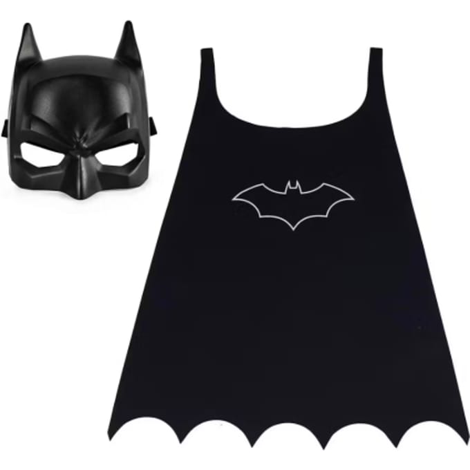 DC Batman - Batman-set met cape en masker - accessoire voor superheldenkostuum