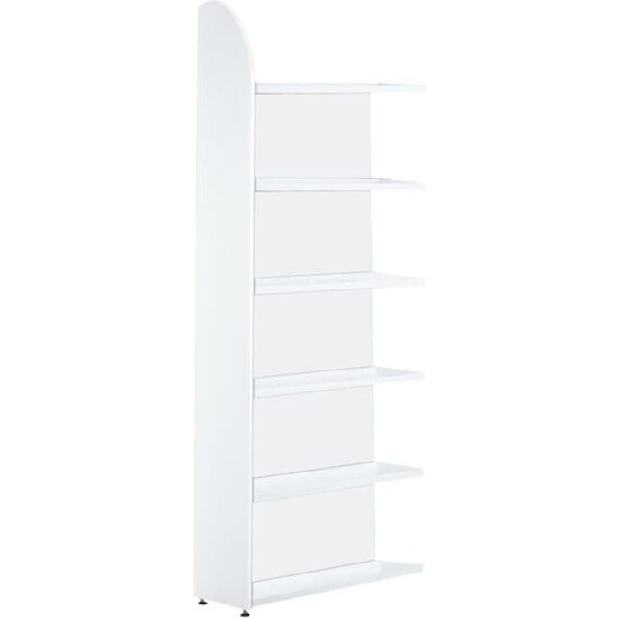 Open kast Dante®, stellingsectie, H 1900 x B 800 mm, achterwand, wit