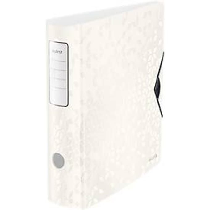 LEITZ® -Vijl Actief WOW, DIN A4, rugbreedte 82 mm, 5 stuks, wit