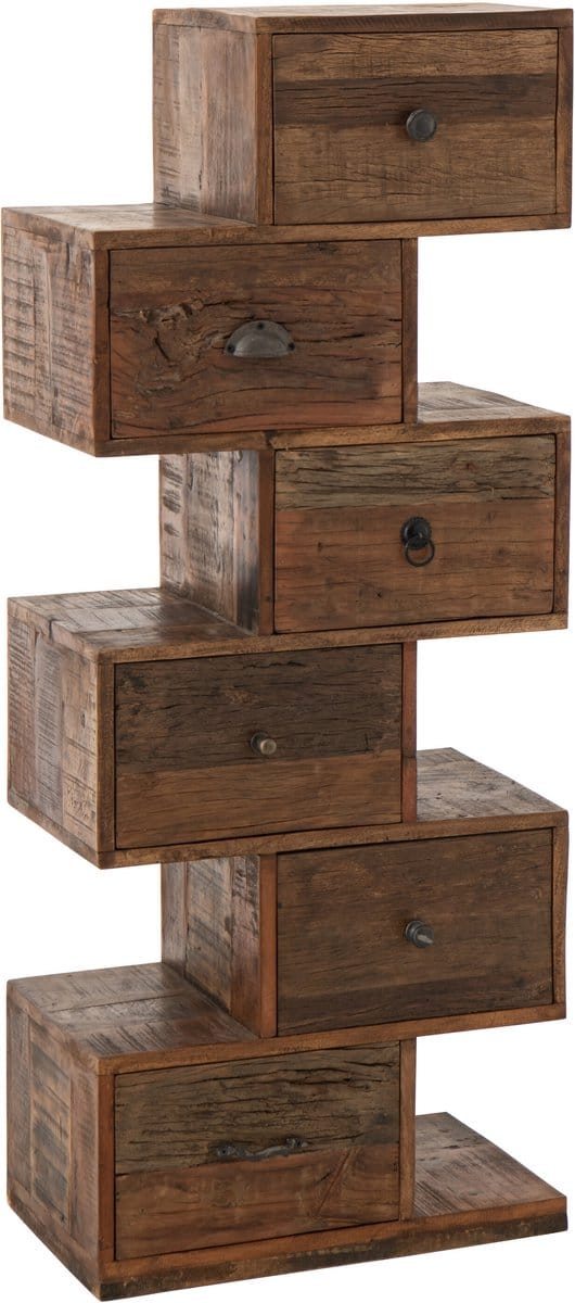 J-Line ladekast Toro - gerecycleerd hout - naturel