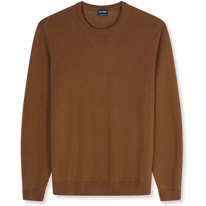 OLYMP Casual Breisel, Modderkleurig