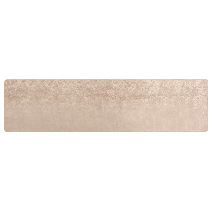vidaXL - Tapijt - Runner - MARSA - Beige - 100 - x - 450 - cm - Polyester - en - PVC