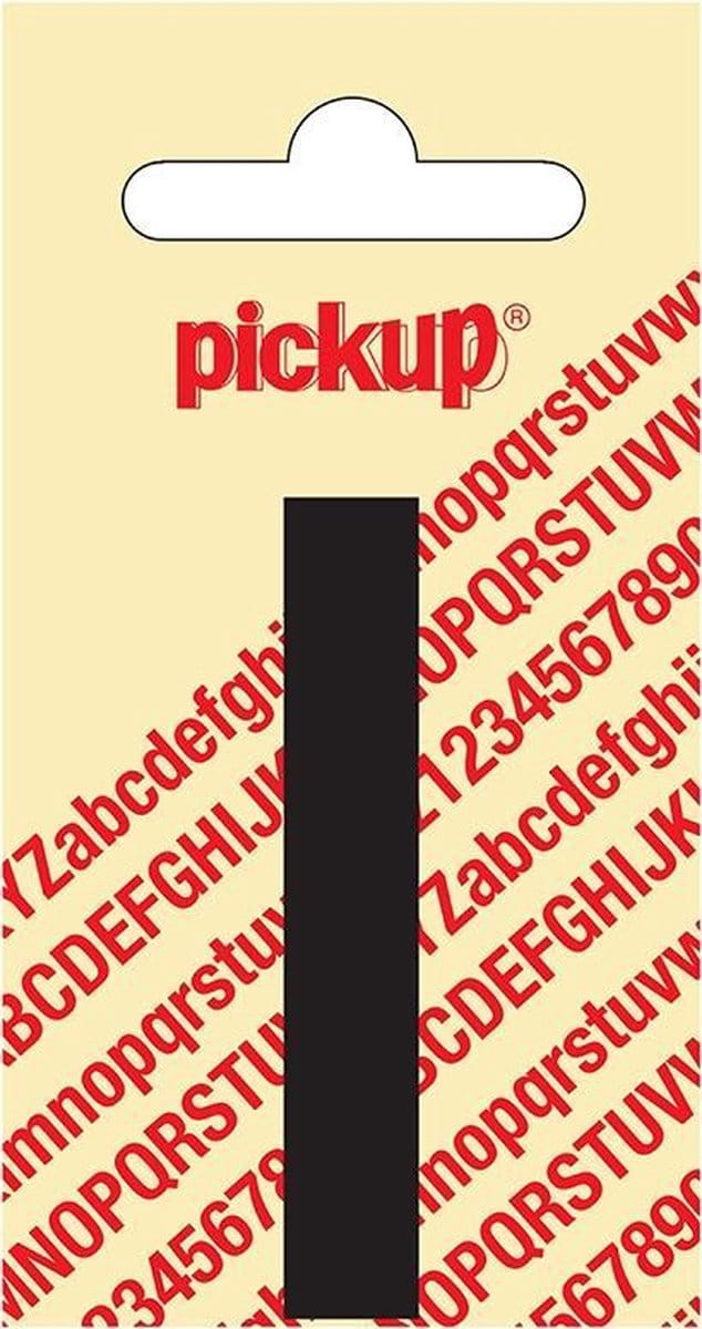 Pickup plakletter Nobel 60 mm zwart I - 31002060I