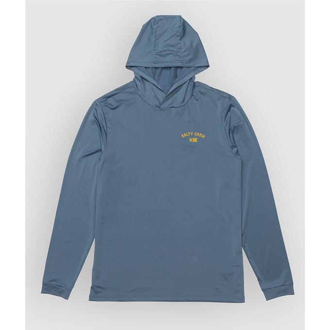 Salty Crew Overnight Hood Sunshirt Longsleeve Lycra blauw