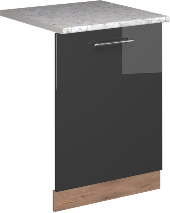 Vicco Fame-Line Vaatwasserfrontpaneel – 60 cm, WB Marmer Antraciet Hoogglans