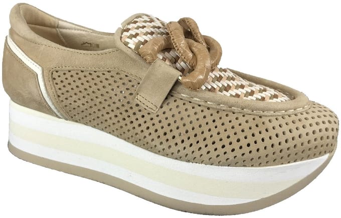 Softwaves 7.78.126 003 camel loafer voor steunzolen | Bonne Shoe