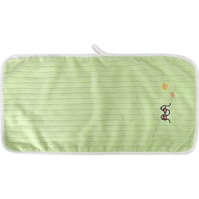 Serviettes à main pour enfants, multifonctions, douces, absorbantes, à séchage rapide, en velours corail beige