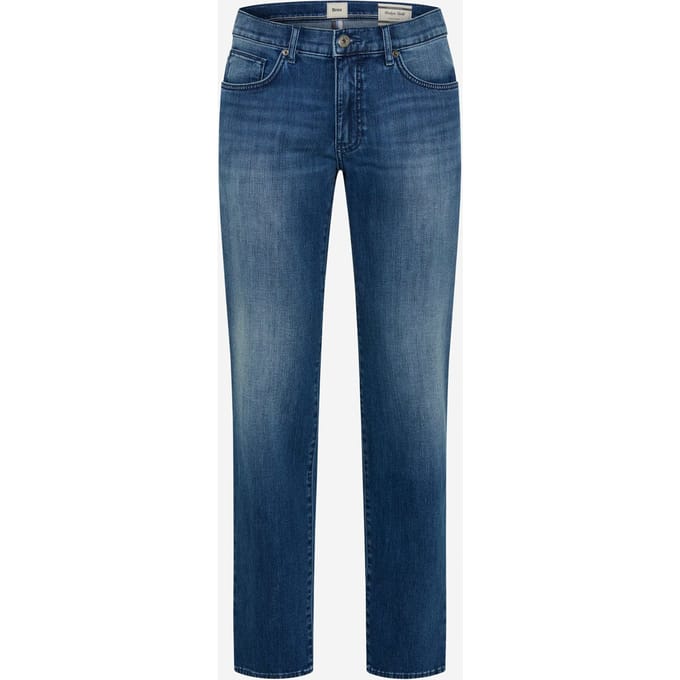 Brax Heren Jeans  Style CADIZ VINTAGE BLUE, denim blauw regular, maat 42/32