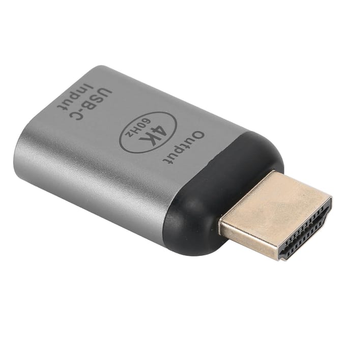 Aluminiumlegering Behuizing Type-C Vrouwelijk naar HD Multimedia Interface Mannelijk Adapter Connector voor Win Android OS X